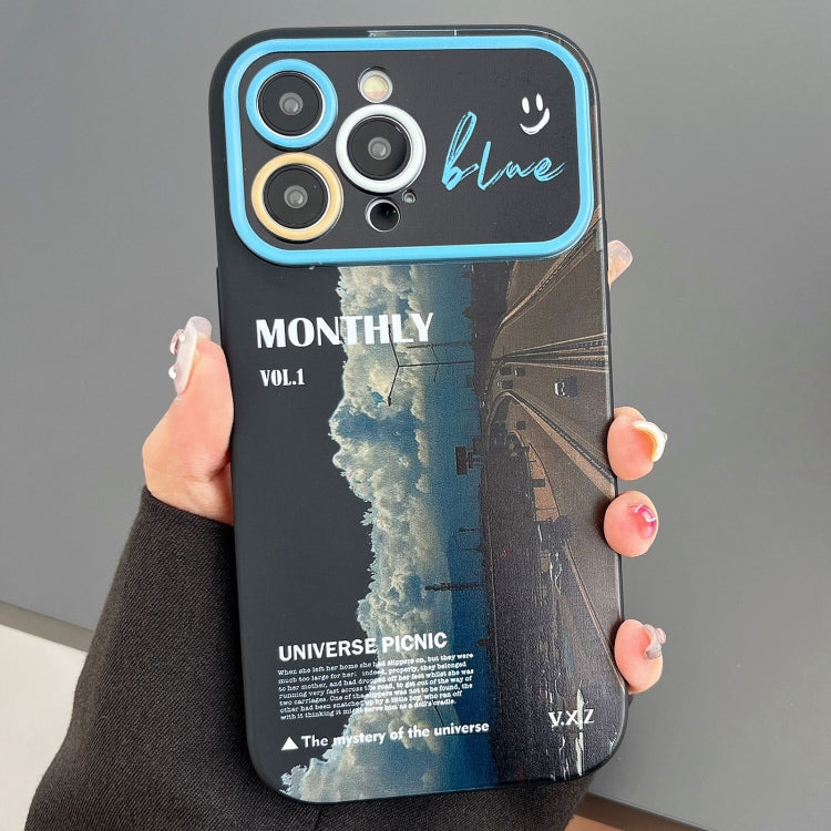 For iPhone 15 Pro Scenery Pattern Large Window TPU Phone Case(City Highway) - HoMEdemic™ 