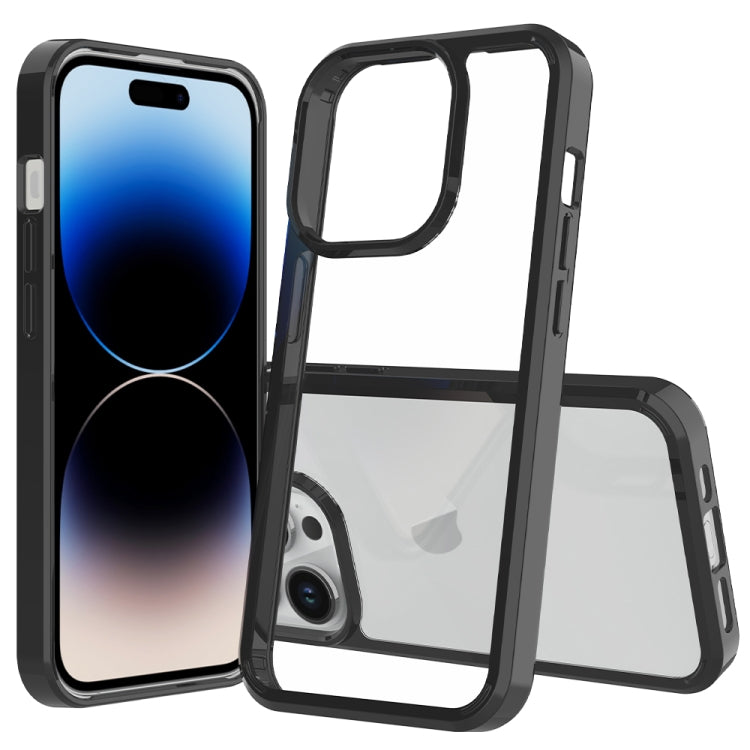 For iPhone 15 Pro Scratchproof Acrylic TPU Phone Case(Black) - HoMEdemic™ 