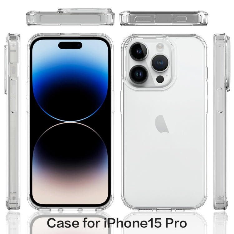 For iPhone 15 Pro Scratchproof Acrylic TPU Phone Case(Black) - HoMEdemic™ 
