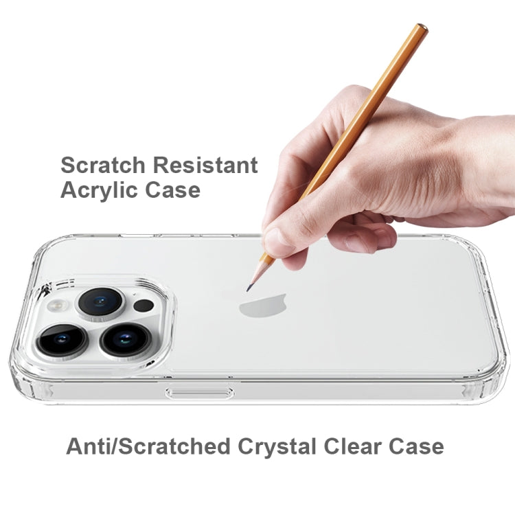 For iPhone 15 Pro Scratchproof Acrylic TPU Phone Case(Black) - HoMEdemic™ 