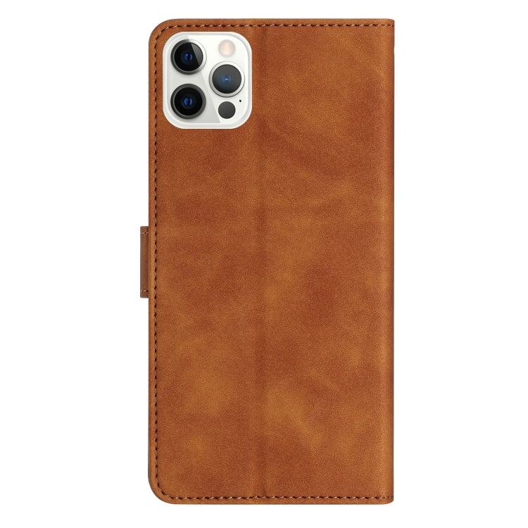 For iPhone 15 Pro Seven Butterflies Embossed Leather Phone Case(Brown) - HoMEdemic™ 
