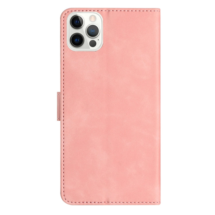 For iPhone 15 Pro Seven Butterflies Embossed Leather Phone Case(Pink) - HoMEdemic™ 