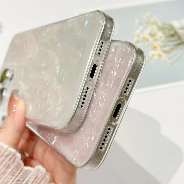 For iPhone 15 Pro Shell Pattern TPU Protective Phone Case(White) - HoMEdemic™ 