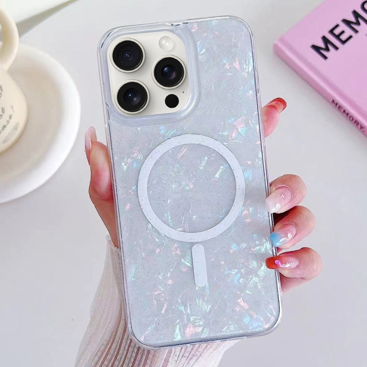 For iPhone 15 Pro Shell Texture MagSafe TPU Phone Case(Dazzling) - HoMEdemic™ 