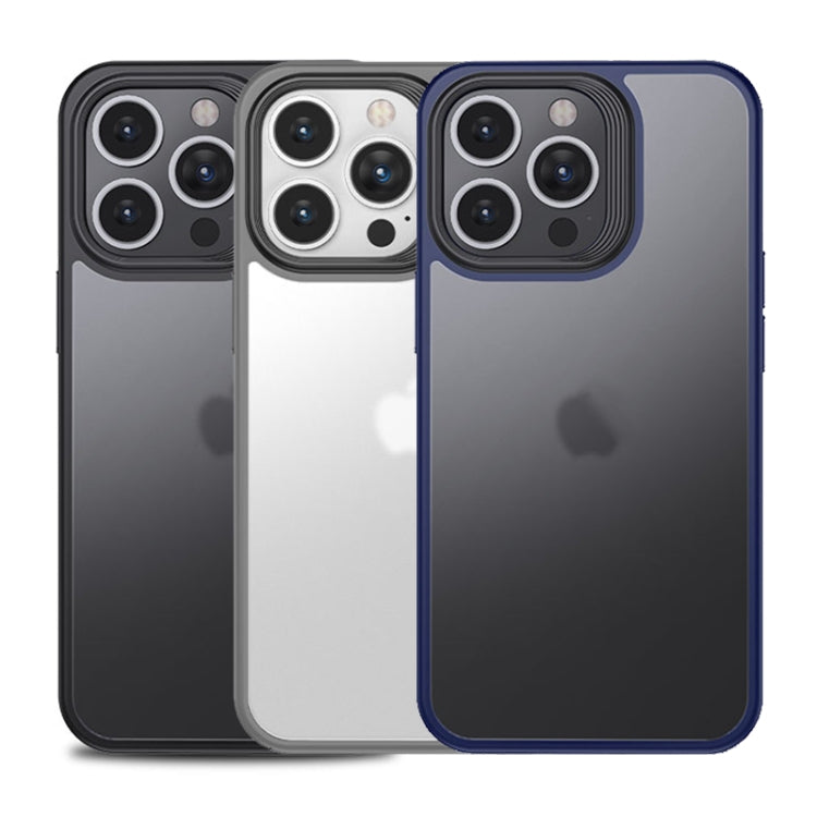 For iPhone 15 Pro Shield Frosted Skin Feel Phone Case(Blue) - HoMEdemic™ 