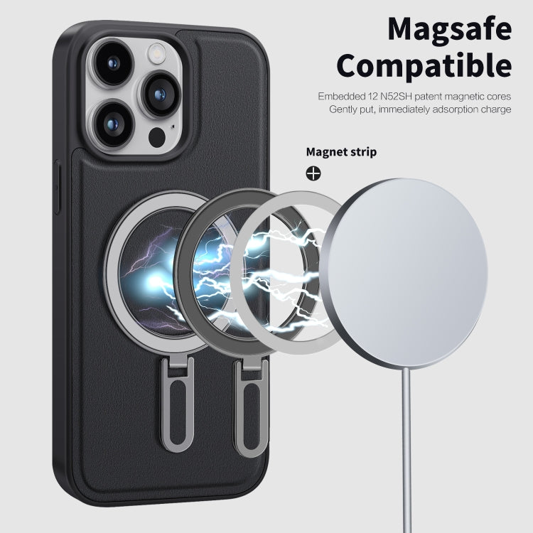 For iPhone 15 Pro Shield MagSafe Magnetic Holder Phone Case(Green) - HoMEdemic™ 