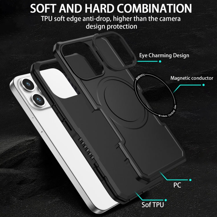 For iPhone 15 Pro Shockproof Armor MagSafe Phone Case(Black) - HoMEdemic™ 