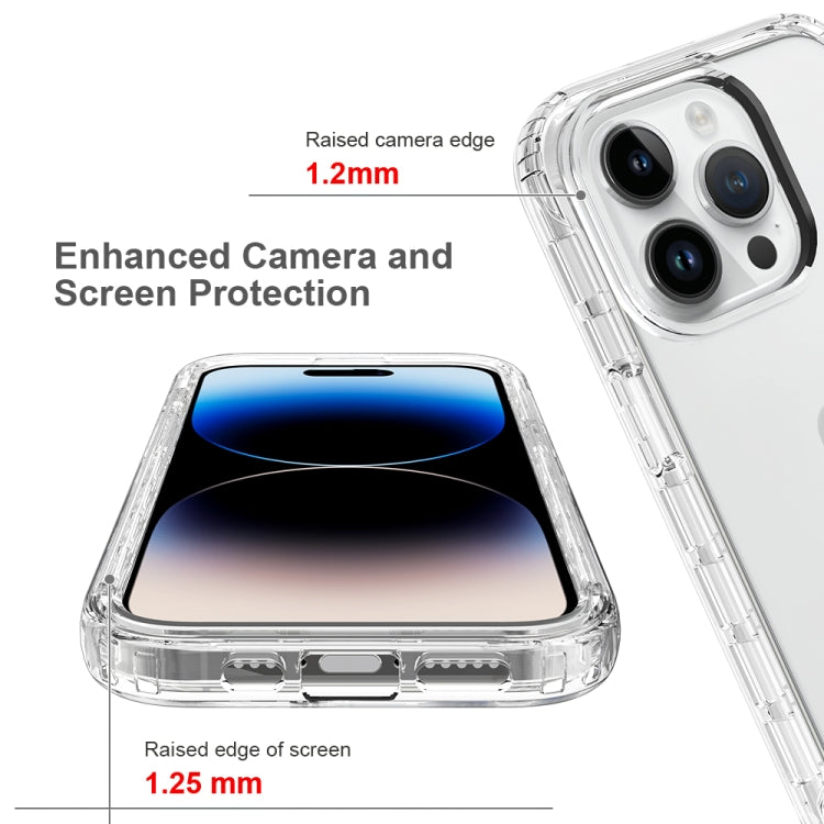 For iPhone 15 Pro Shockproof Clear Gradient PC + TPU Phone Case(Blue) - HoMEdemic™ 