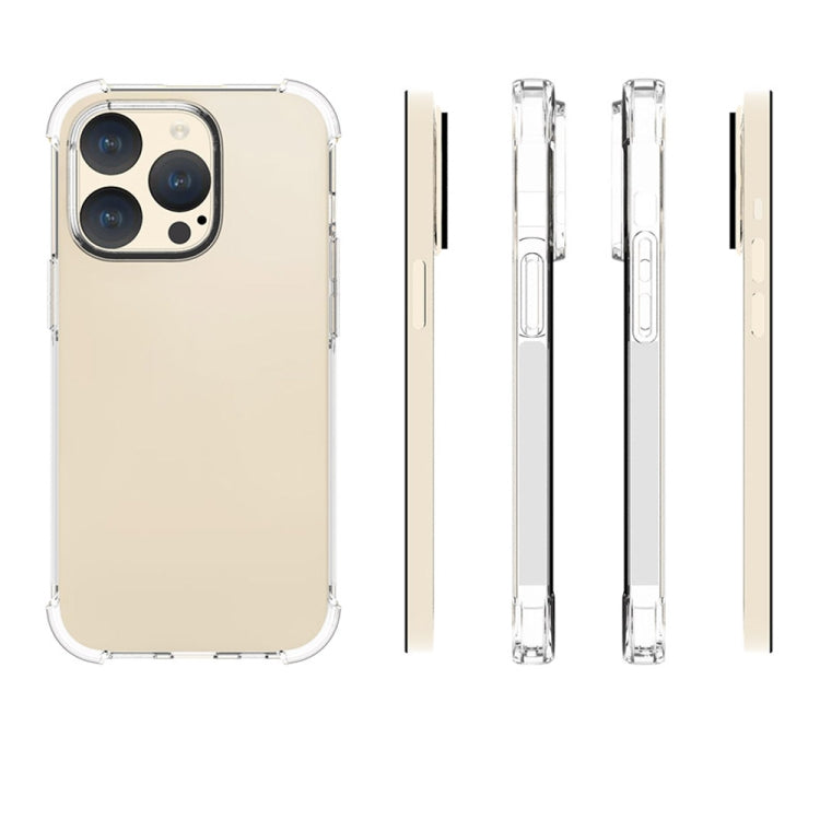 For iPhone 15 Pro Shockproof Non-slip Thickening TPU Phone Case(Transparent) - HoMEdemic™ 