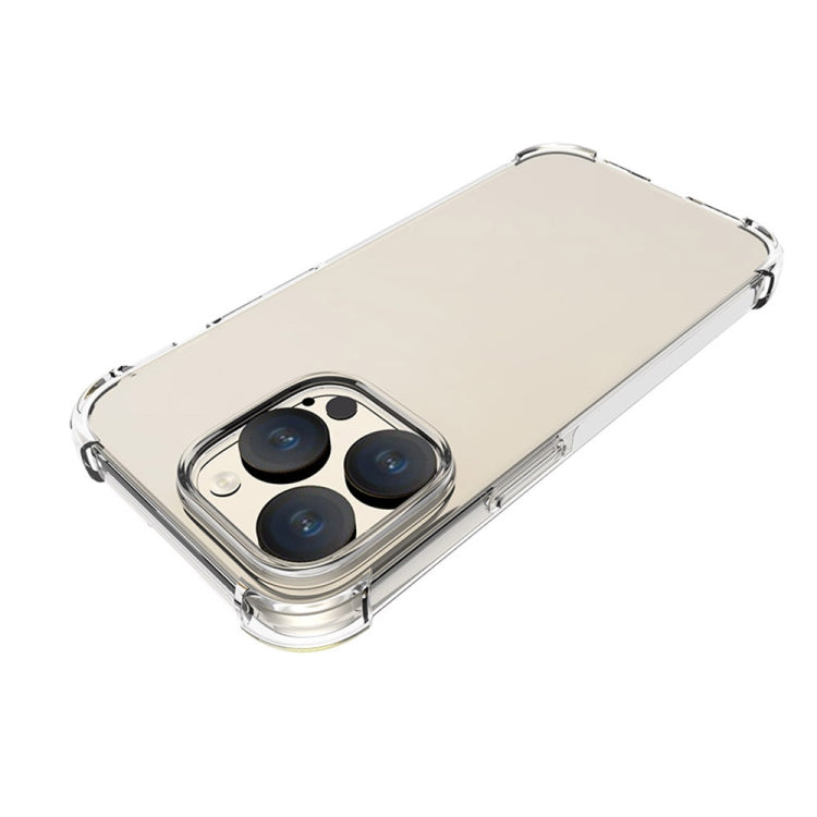 For iPhone 15 Pro Shockproof Non-slip Thickening TPU Phone Case(Transparent) - HoMEdemic™ 