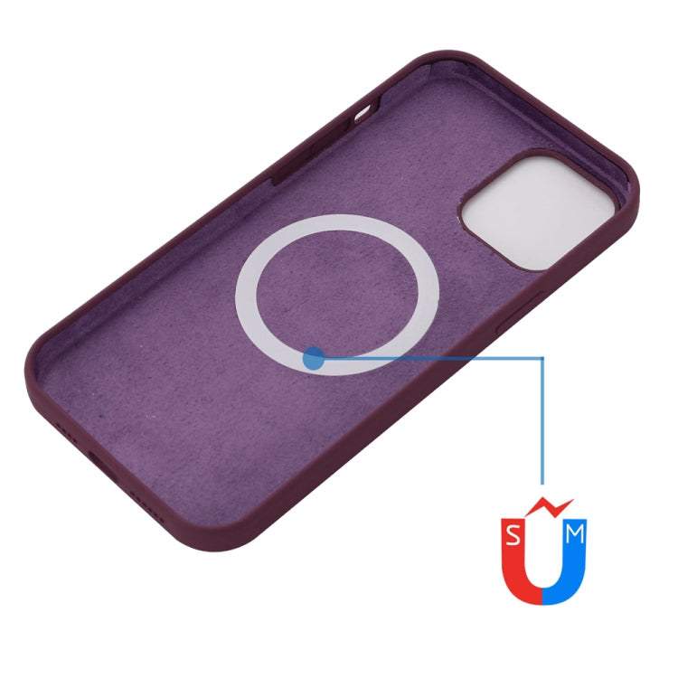 For iPhone 15 Pro Shockproof Silicone Magsafe Phone Case(Plum Color) - HoMEdemic™ 