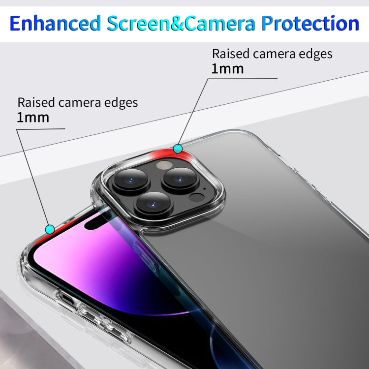 For iPhone 15 Pro Shockproof Transparent Acrylic Phone Case(Transparent) - HoMEdemic™ 