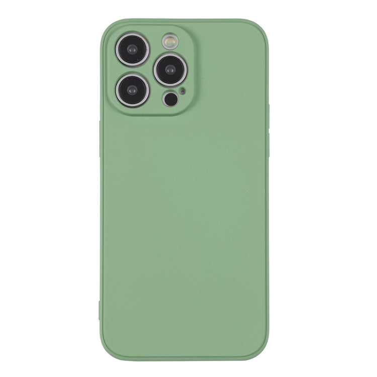 For iPhone 15 Pro Silicone Phone Case with Wrist Strap(Matcha Green) - HoMEdemic™ 