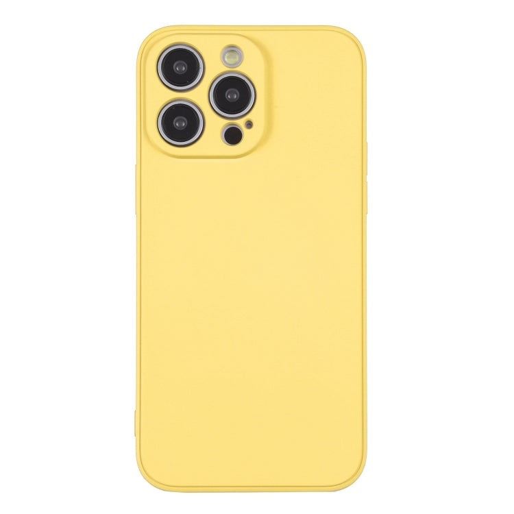 For iPhone 15 Pro Silicone Phone Case with Wrist Strap(Yellow) - HoMEdemic™ 