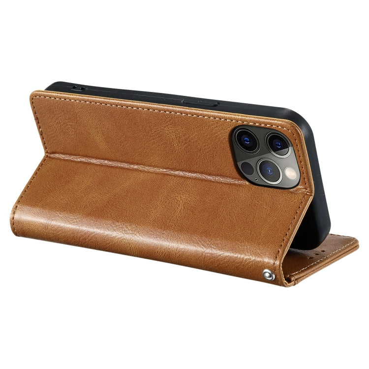 For iPhone 15 Pro Simple 6-Card Wallet Leather Phone Case(Brown) - HoMEdemic™ 
