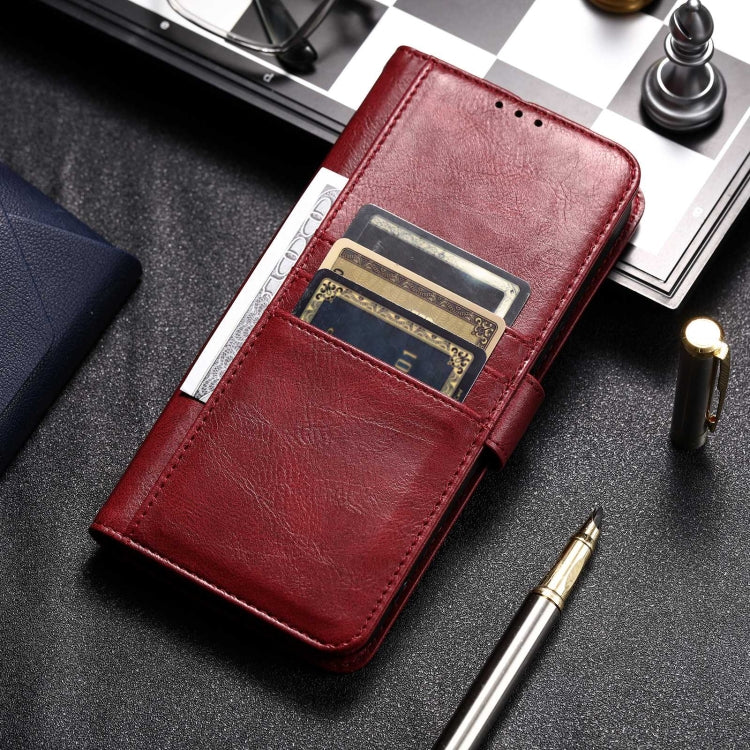 For iPhone 15 Pro Simple 6-Card Wallet Leather Phone Case(Wine Red) - HoMEdemic™ 