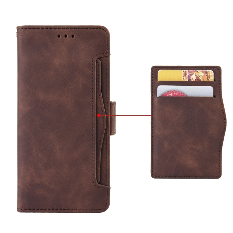 For iPhone 15 Pro Skin Feel Calf Texture Card Slots Leather Phone Case(Brown) - HoMEdemic™ 