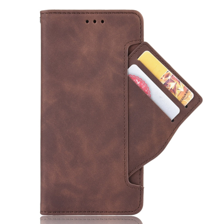 For iPhone 15 Pro Skin Feel Calf Texture Card Slots Leather Phone Case(Brown) - HoMEdemic™ 