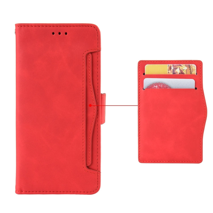 For iPhone 15 Pro Skin Feel Calf Texture Card Slots Leather Phone Case(Red) - HoMEdemic™ 