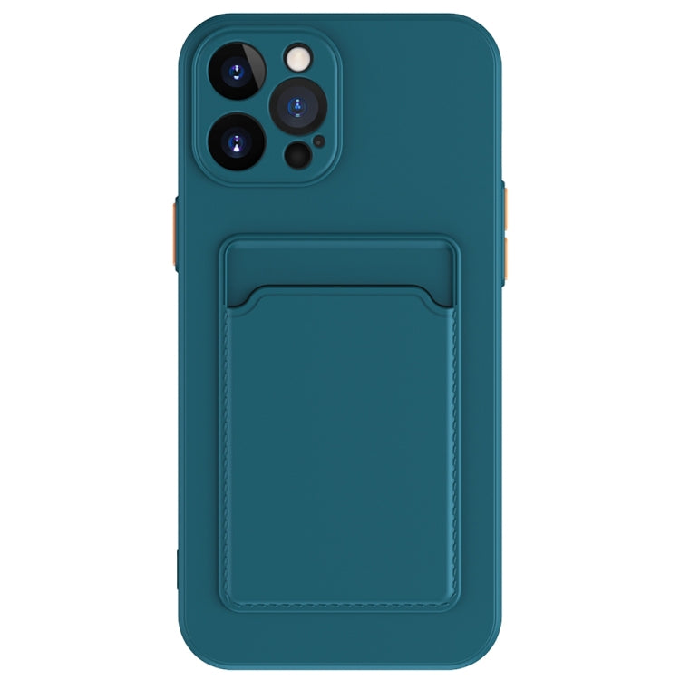 For iPhone 15 Pro Skin Feel Card Contrast Color Button TPU Phone Case(Dark Green) - HoMEdemic™ 