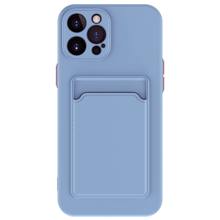 For iPhone 15 Pro Skin Feel Card Contrast Color Button TPU Phone Case(Gray) - HoMEdemic™ 