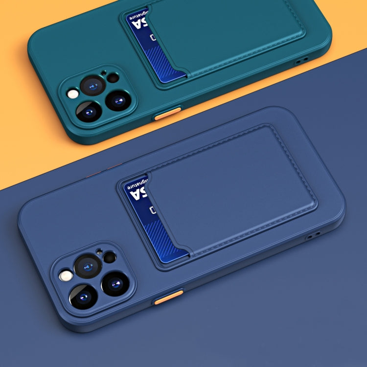 For iPhone 15 Pro Skin Feel Card Contrast Color Button TPU Phone Case(Gray) - HoMEdemic™ 