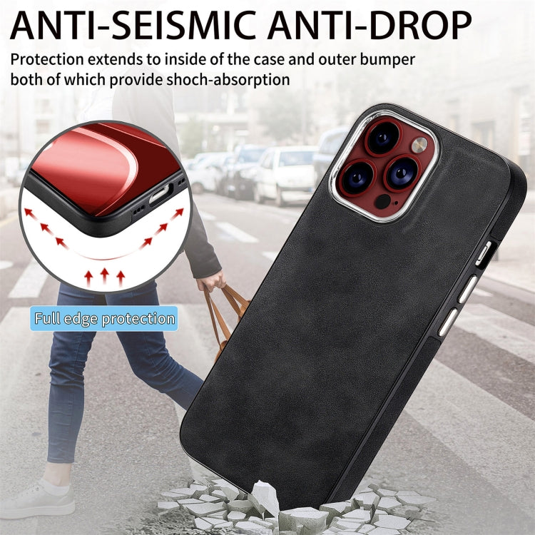 For iPhone 15 Pro Skin-Feel Electroplating TPU Shockproof Phone Case(Black) - HoMEdemic™ 