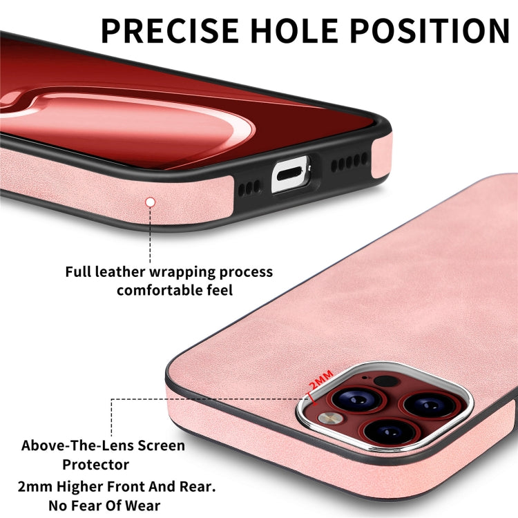 For iPhone 15 Pro Skin-Feel Electroplating TPU Shockproof Phone Case(Pink) - HoMEdemic™ 