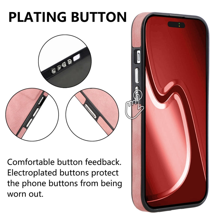 For iPhone 15 Pro Skin-Feel Electroplating TPU Shockproof Phone Case(Pink) - HoMEdemic™ 