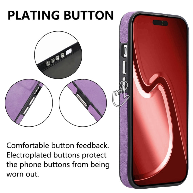 For iPhone 15 Pro Skin-Feel Electroplating TPU Shockproof Phone Case(Purple) - HoMEdemic™ 