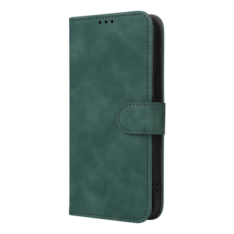 For iPhone 15 Pro Skin Feel Magnetic Flip Leather Phone Case(Green) - HoMEdemic™ 