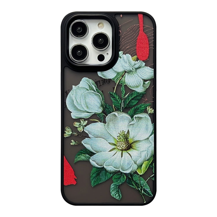 For iPhone 15 Pro Skin Feel Matte TPU+PC Shockproof Phone Case(Camellia) - HoMEdemic™ 