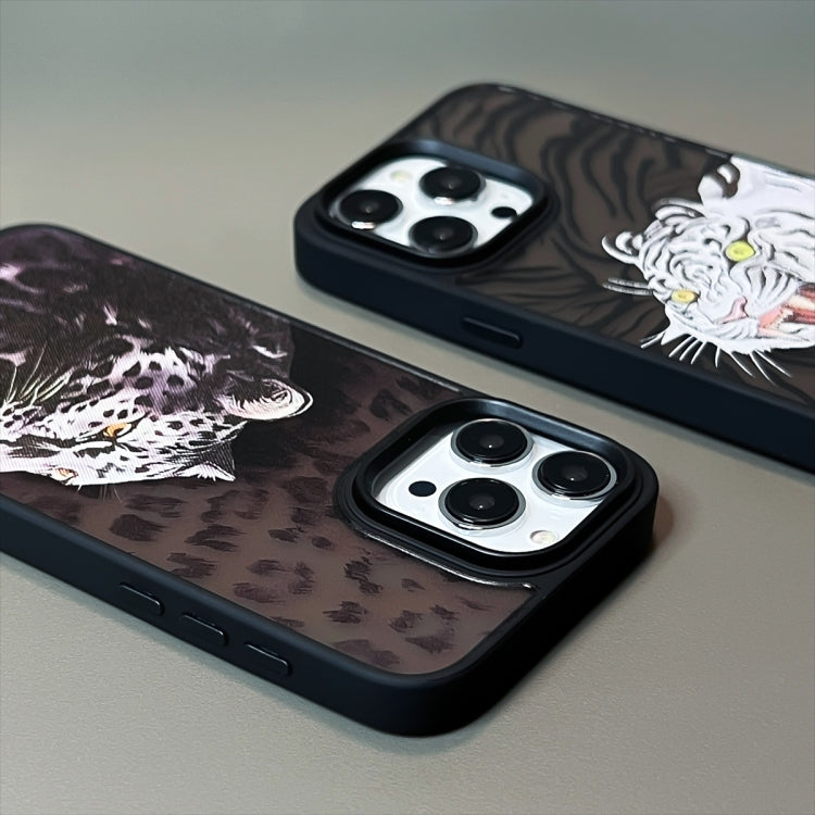 For iPhone 15 Pro Skin Feel Matte TPU+PC Shockproof Phone Case(Leopard) - HoMEdemic™ 