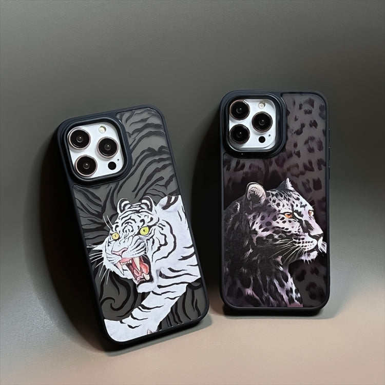 For iPhone 15 Pro Skin Feel Matte TPU+PC Shockproof Phone Case(Leopard) - HoMEdemic™ 