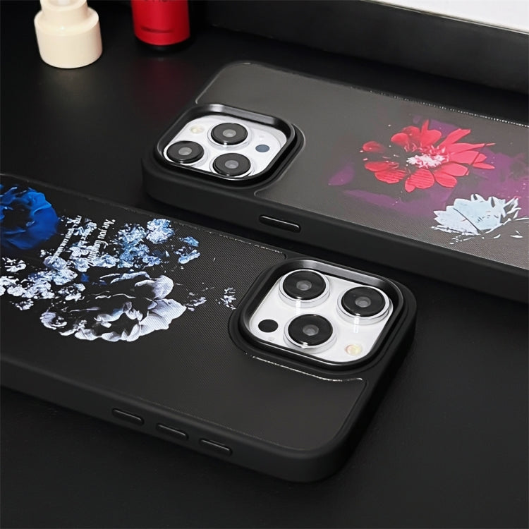 For iPhone 15 Pro Skin Feel Matte TPU+PC Shockproof Phone Case(Peony) - HoMEdemic™ 
