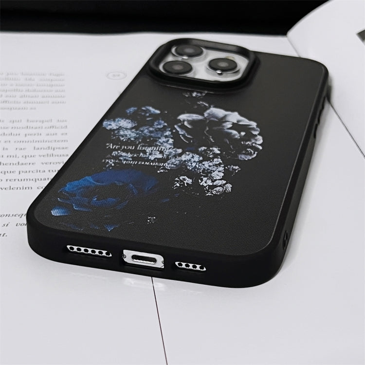 For iPhone 15 Pro Skin Feel Matte TPU+PC Shockproof Phone Case(Peony) - HoMEdemic™ 