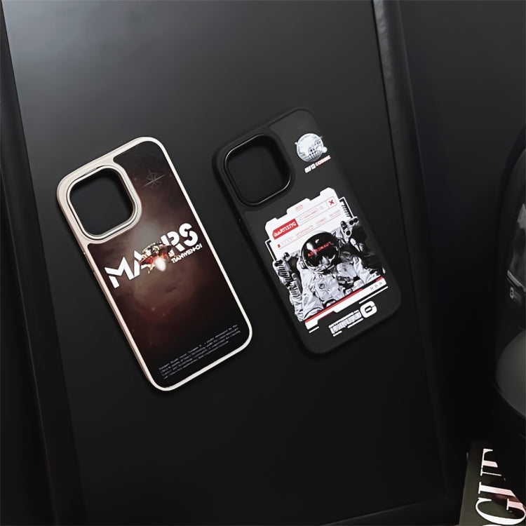For iPhone 15 Pro Skin Feel Matte TPU+PC Shockproof Phone Case(Space Astronaut) - HoMEdemic™ 