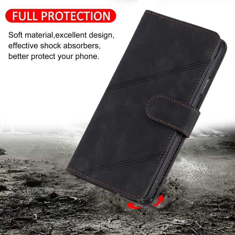 For iPhone 15 Pro Skin Feel Multi-card Wallet Leather Phone Case(Black) - HoMEdemic™ 