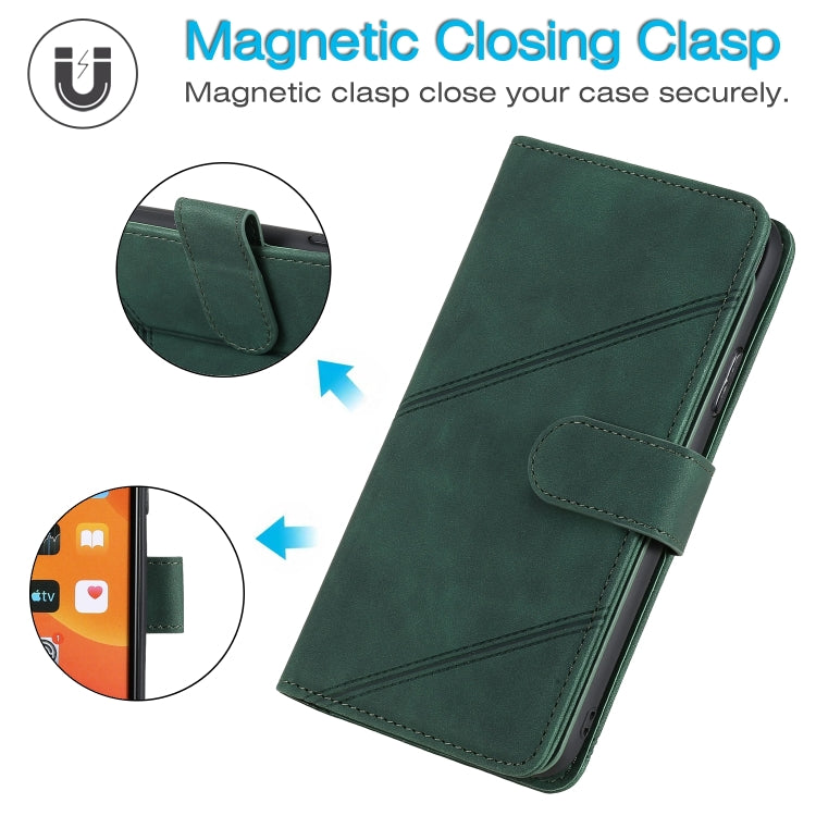 For iPhone 15 Pro Skin Feel Multi-card Wallet Leather Phone Case(Green) - HoMEdemic™ 