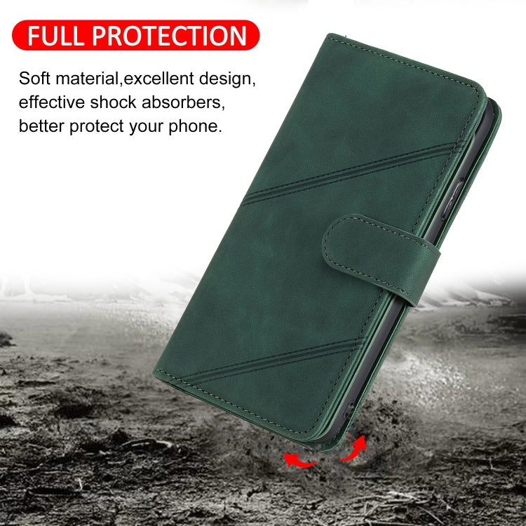 For iPhone 15 Pro Skin Feel Multi-card Wallet Leather Phone Case(Green) - HoMEdemic™ 