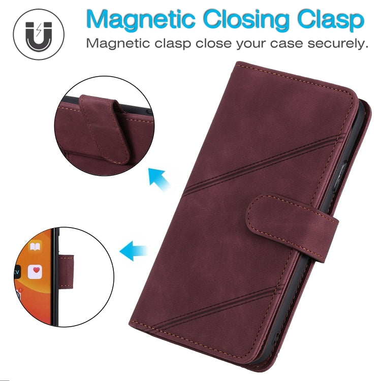 For iPhone 15 Pro Skin Feel Multi-card Wallet Leather Phone Case(Red) - HoMEdemic™ 