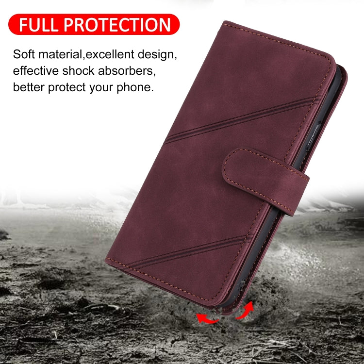 For iPhone 15 Pro Skin Feel Multi-card Wallet Leather Phone Case(Red) - HoMEdemic™ 