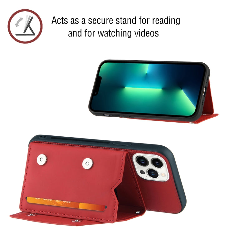For iPhone 15 Pro Skin Feel PU + TPU + PC Back Cover Shockproof Case(Red) - HoMEdemic™ 