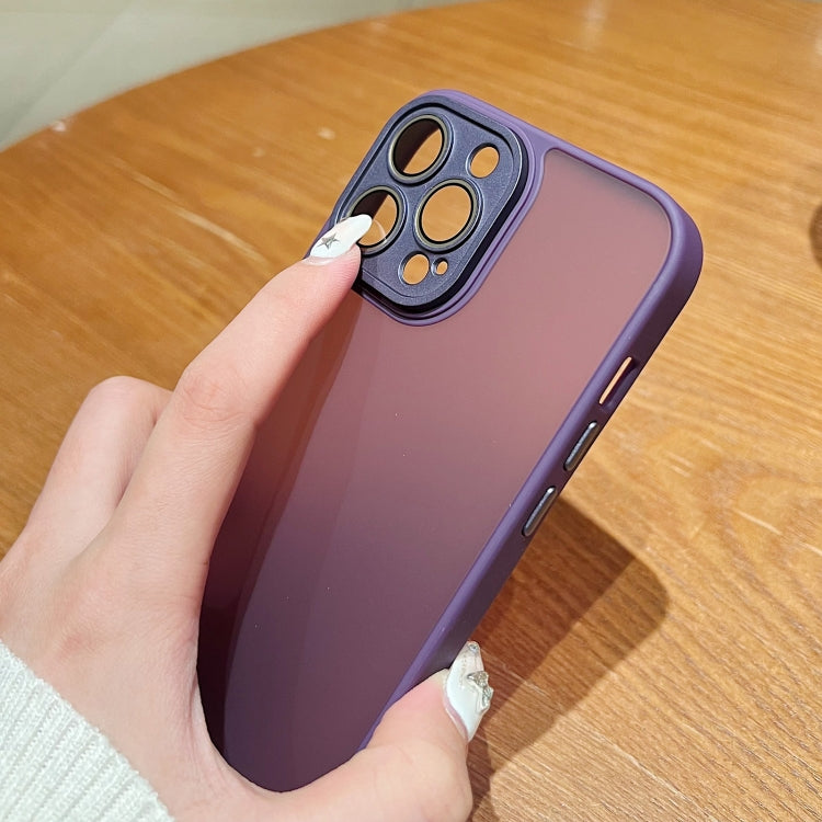 For iPhone 15 Pro Skin Feel Phone Case with Lens Film(Pink) - HoMEdemic™ 