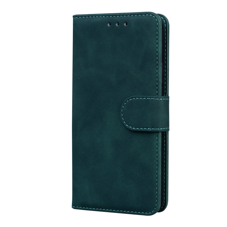 For iPhone 15 Pro Skin Feel Pure Color Flip Leather Phone Case(Green) - HoMEdemic™ 