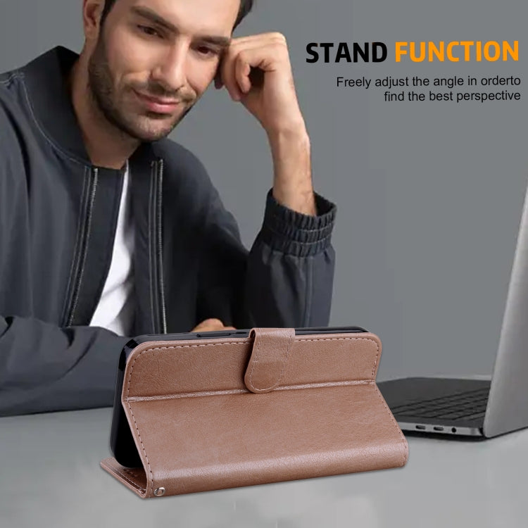 For iPhone 15 Pro Skin Feeling Oil Leather Texture PU + TPU Phone Case(Champagne) - HoMEdemic™ 