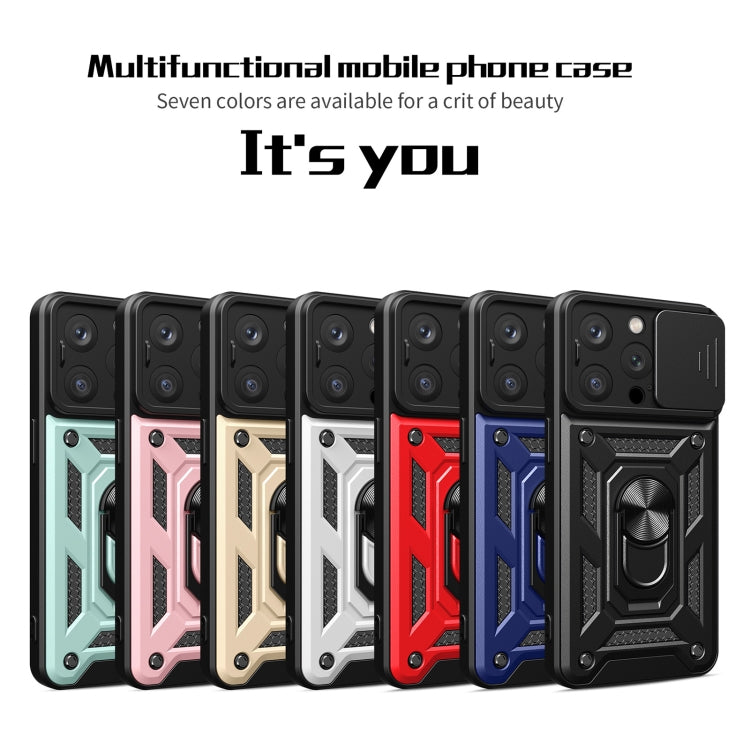 For iPhone 15 Pro Sliding Camera Cover Design TPU+PC Phone Case(Black) - HoMEdemic™ 