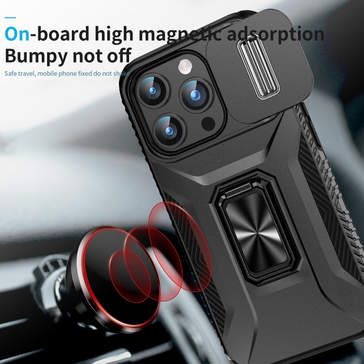 For iPhone 15 Pro Sliding Camshield Holder Phone Case(Black) - HoMEdemic™ 