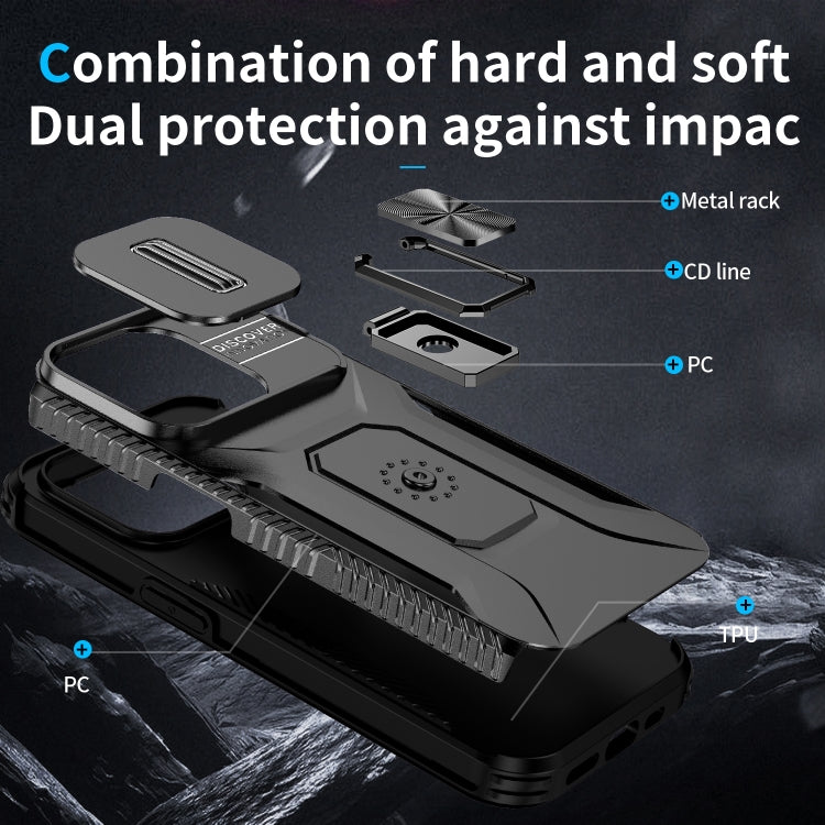 For iPhone 15 Pro Sliding Camshield Holder Phone Case(Black) - HoMEdemic™ 