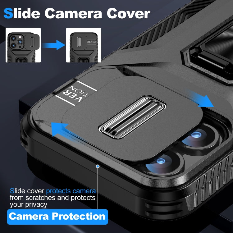 For iPhone 15 Pro Sliding Camshield Holder Phone Case(Black) - HoMEdemic™ 